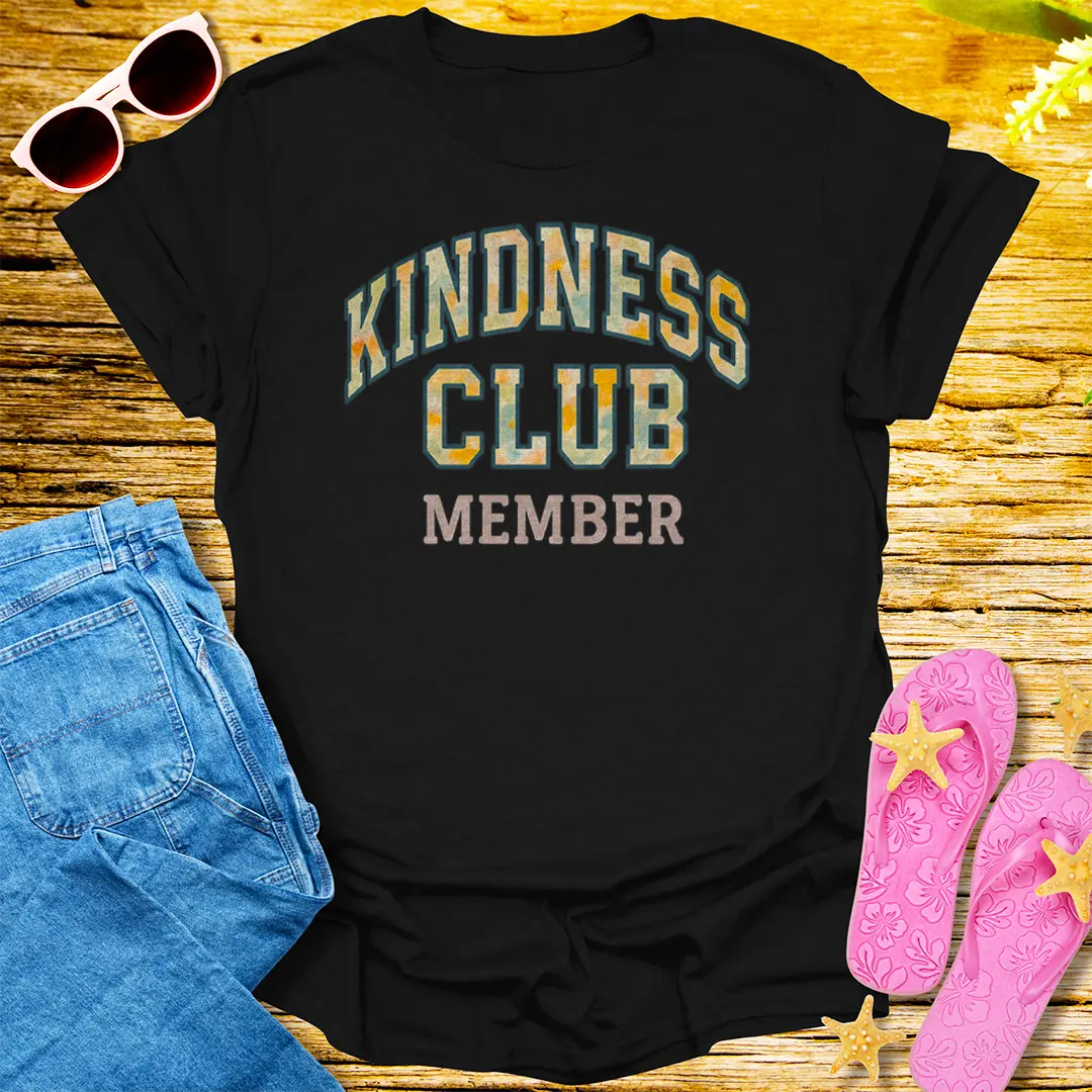 Kindness Club Member T-Shirt - Black