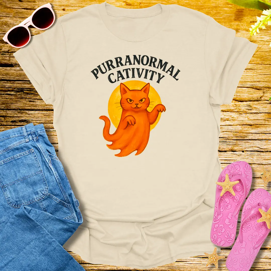 Purranormal Cativity T-Shirt - Natural