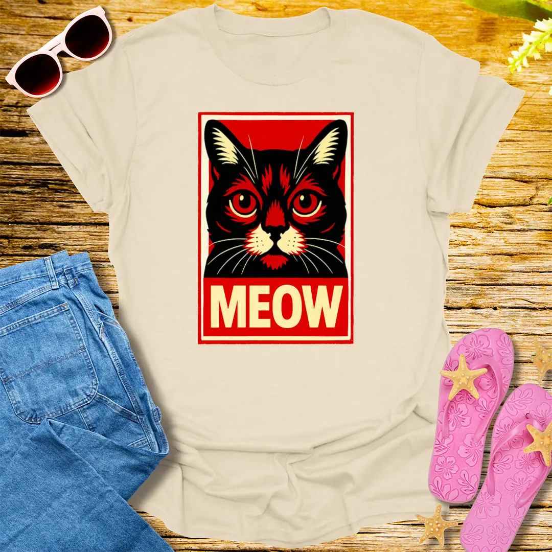 Revolutionary Meow T-Shirt - Natural