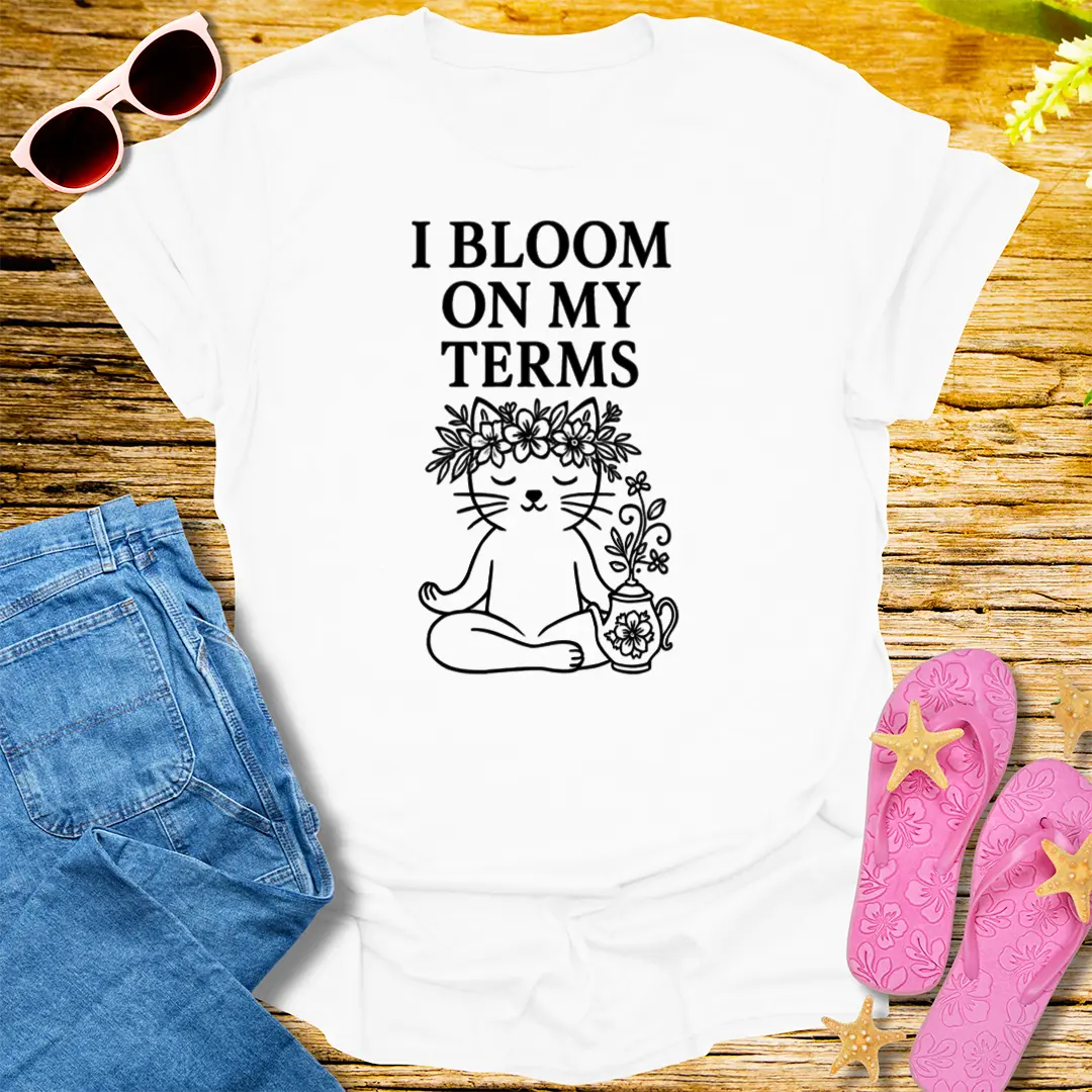 Bloom on My Terms T-Shirt - White