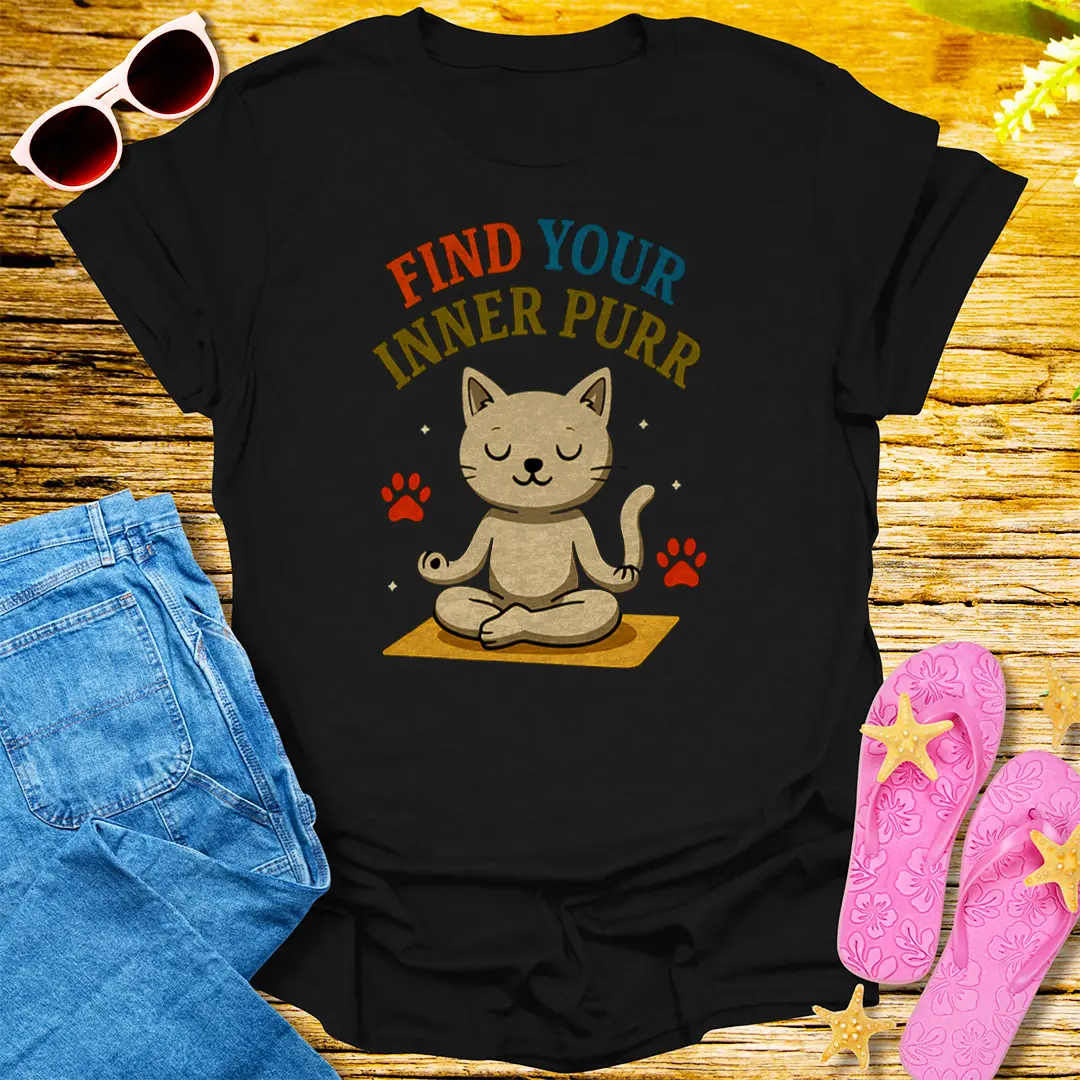 Find Your Inner Purr T-Shirt - Black