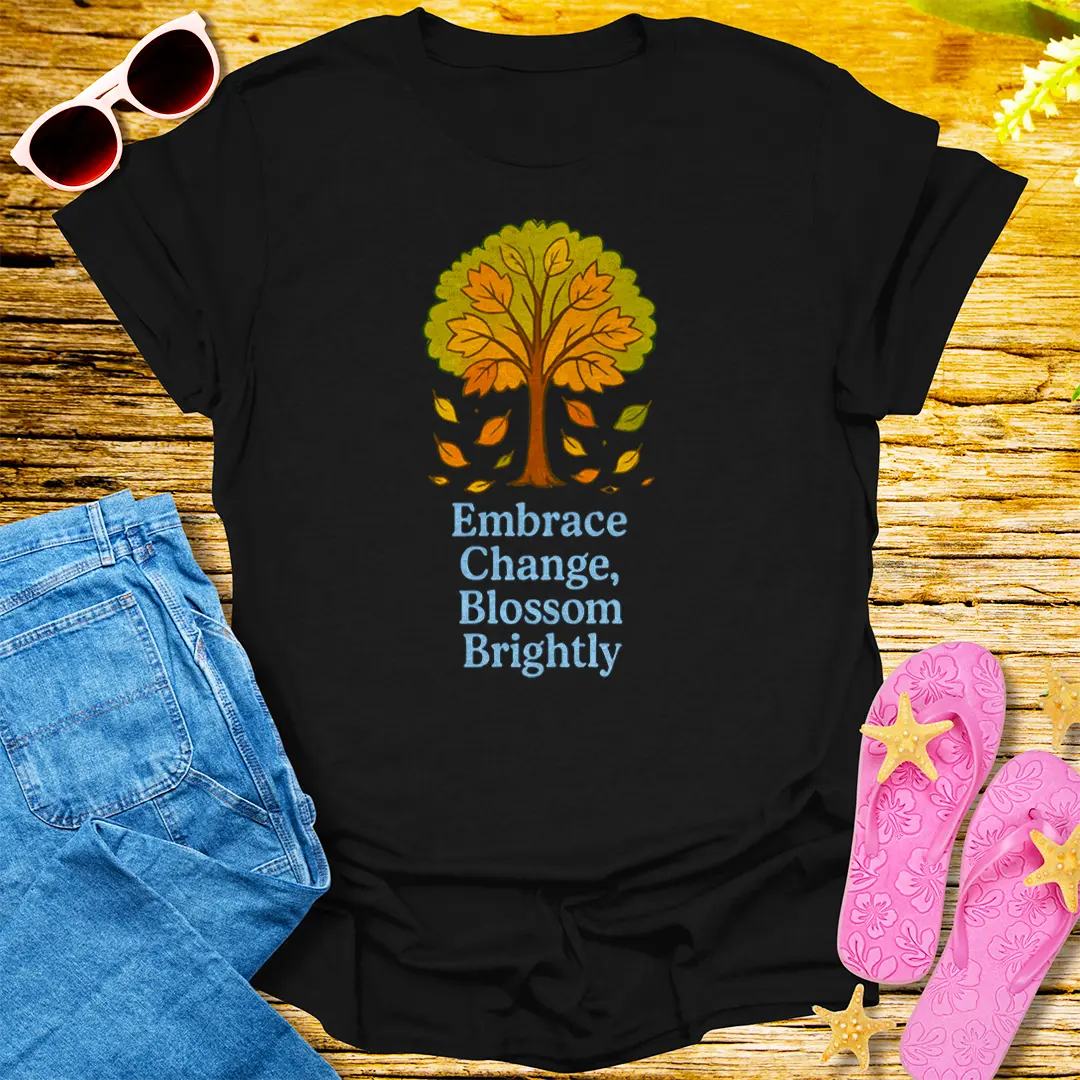 Blossom Brightly T-Shirt - Black
