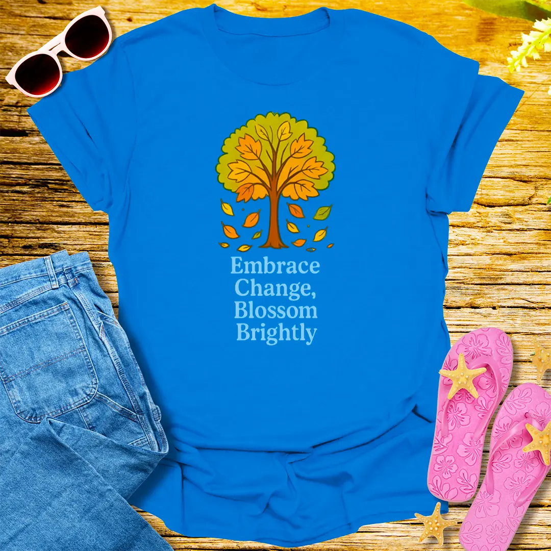 Blossom Brightly T-Shirt - Royal