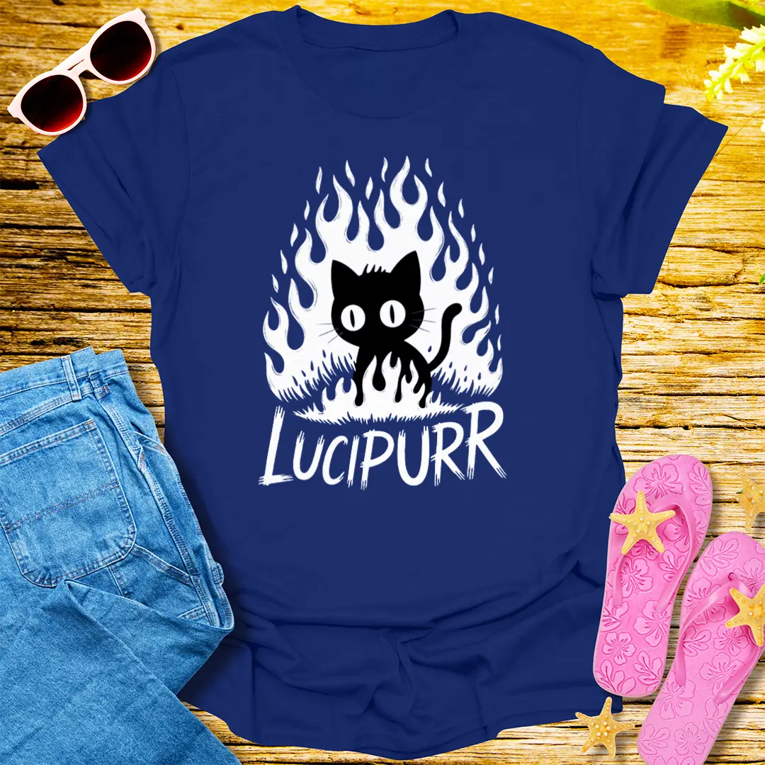 Lucipurr Inferno T-Shirt - Navy