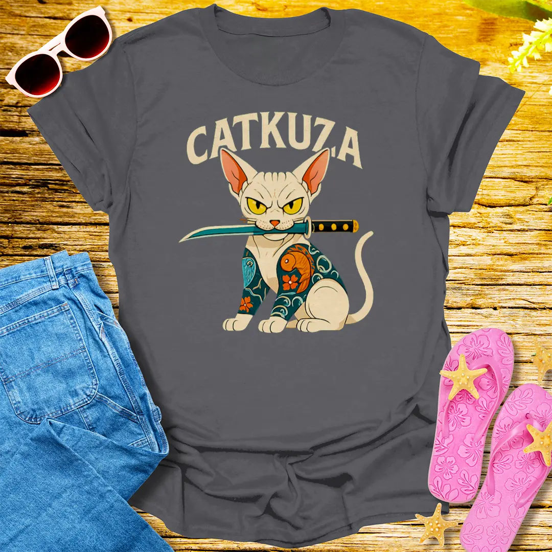 Catkuza Warrior T-Shirt - Charcoal
