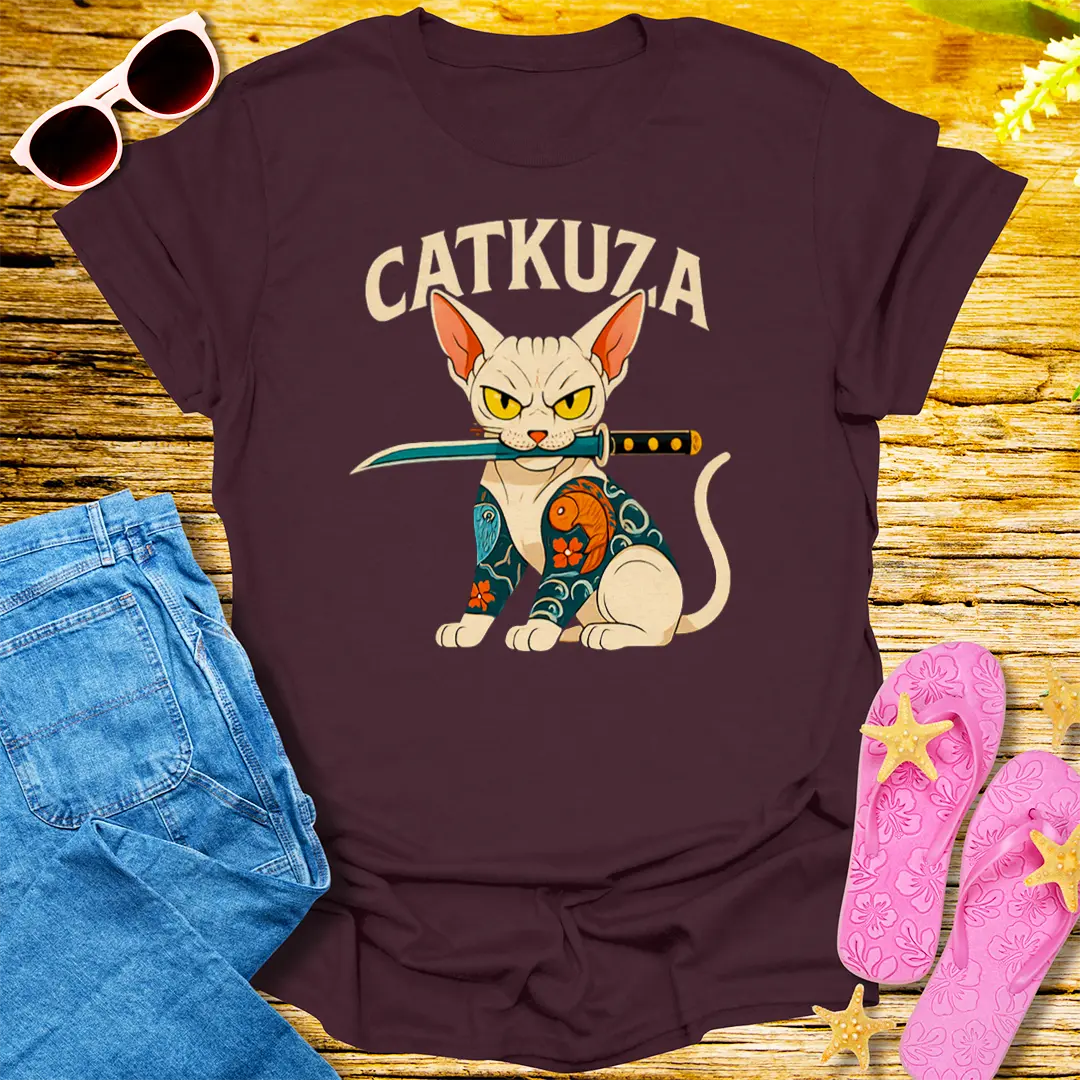 Catkuza Warrior T-Shirt - Dark Chocolate