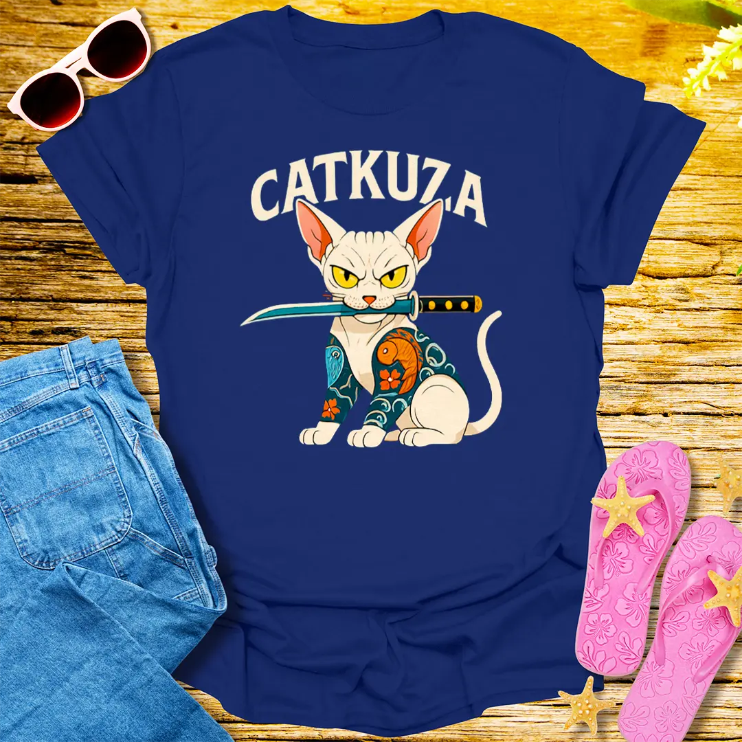 Catkuza Warrior T-Shirt - Navy