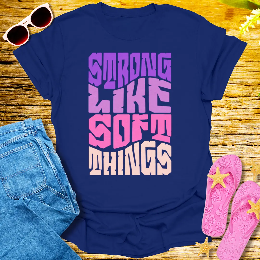 Strong Like Soft Things T-Shirt - Navy
