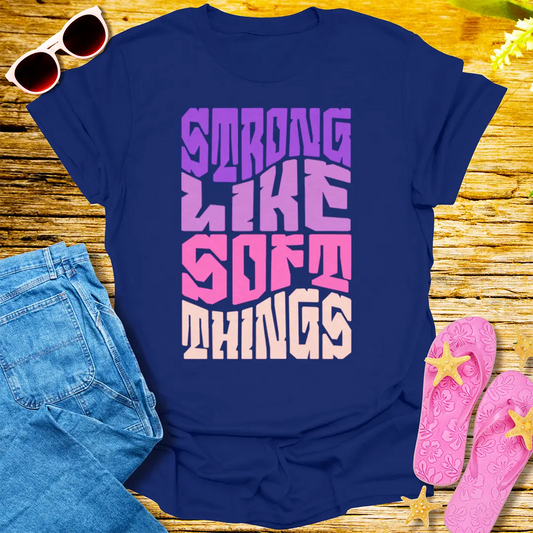Strong Like Soft Things T-Shirt - Navy