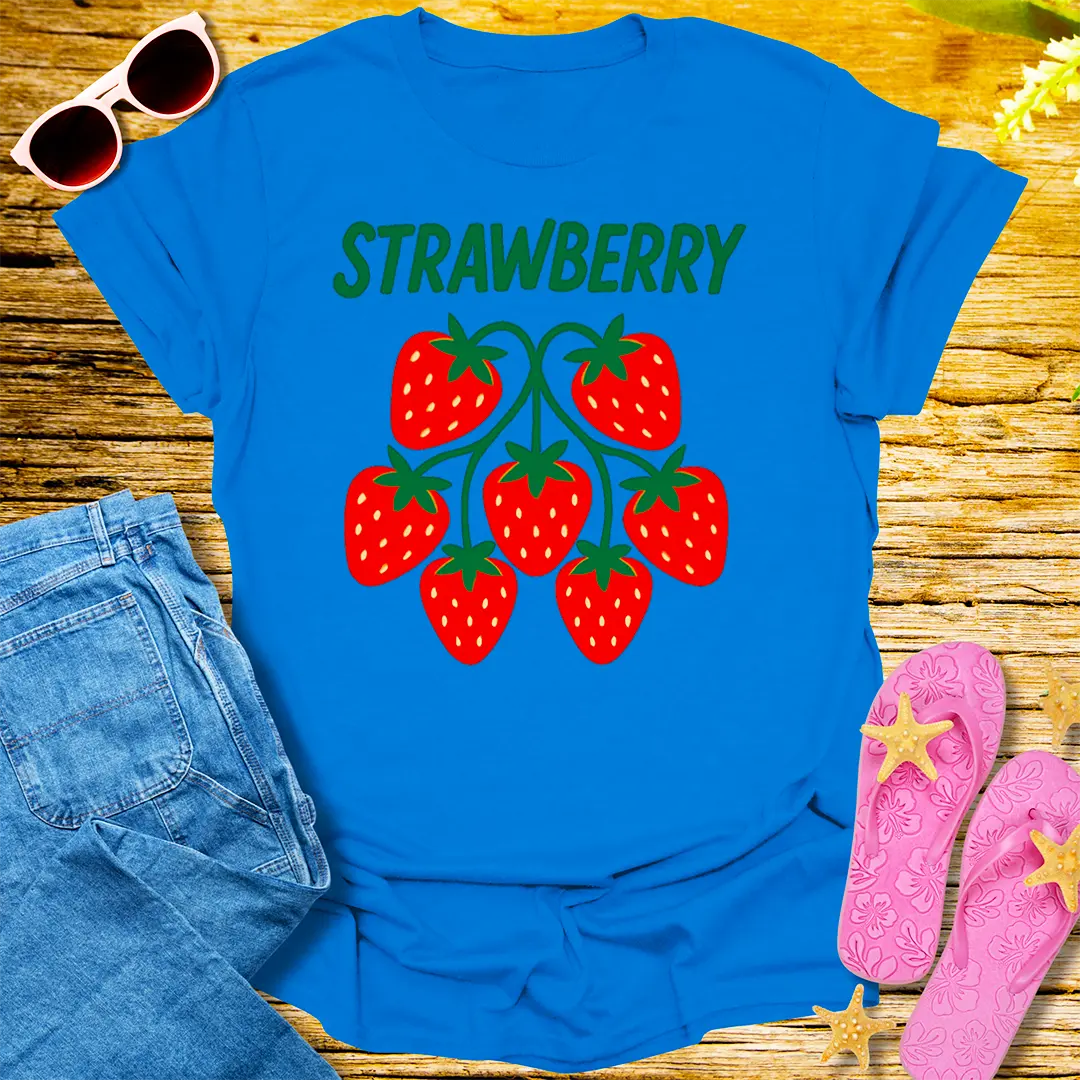Sweet Strawberry Vibes T-Shirt - Royal