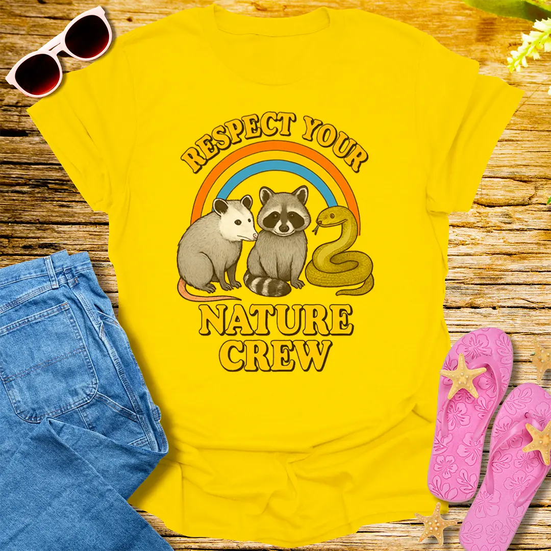 Respect Your Nature Crew T-Shirt - Daisy