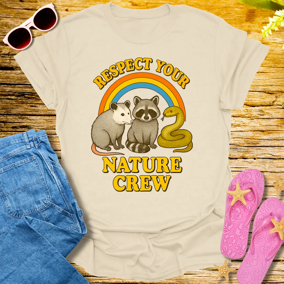 Respect Your Nature Crew T-Shirt - Natural