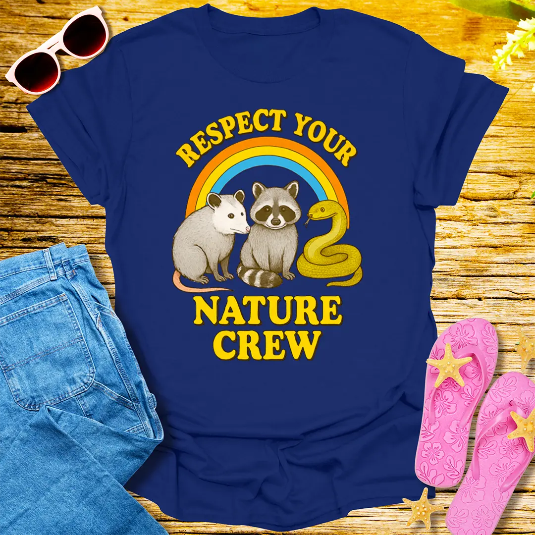 Respect Your Nature Crew T-Shirt - Navy