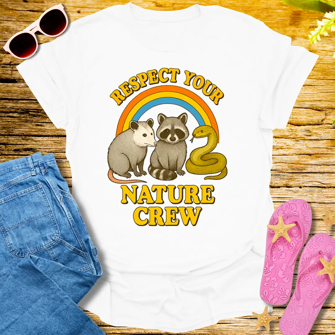 Respect Your Nature Crew T-Shirt - White