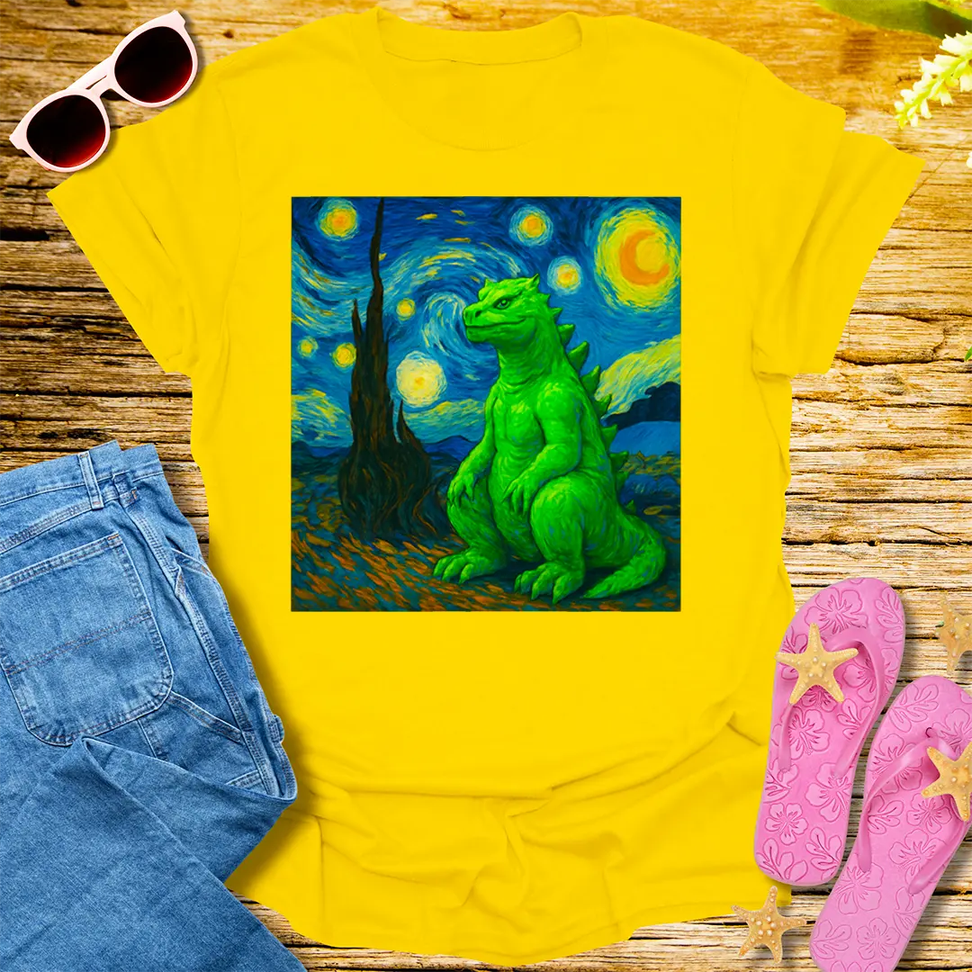 Starry Night Kaiju T-Shirt - Daisy