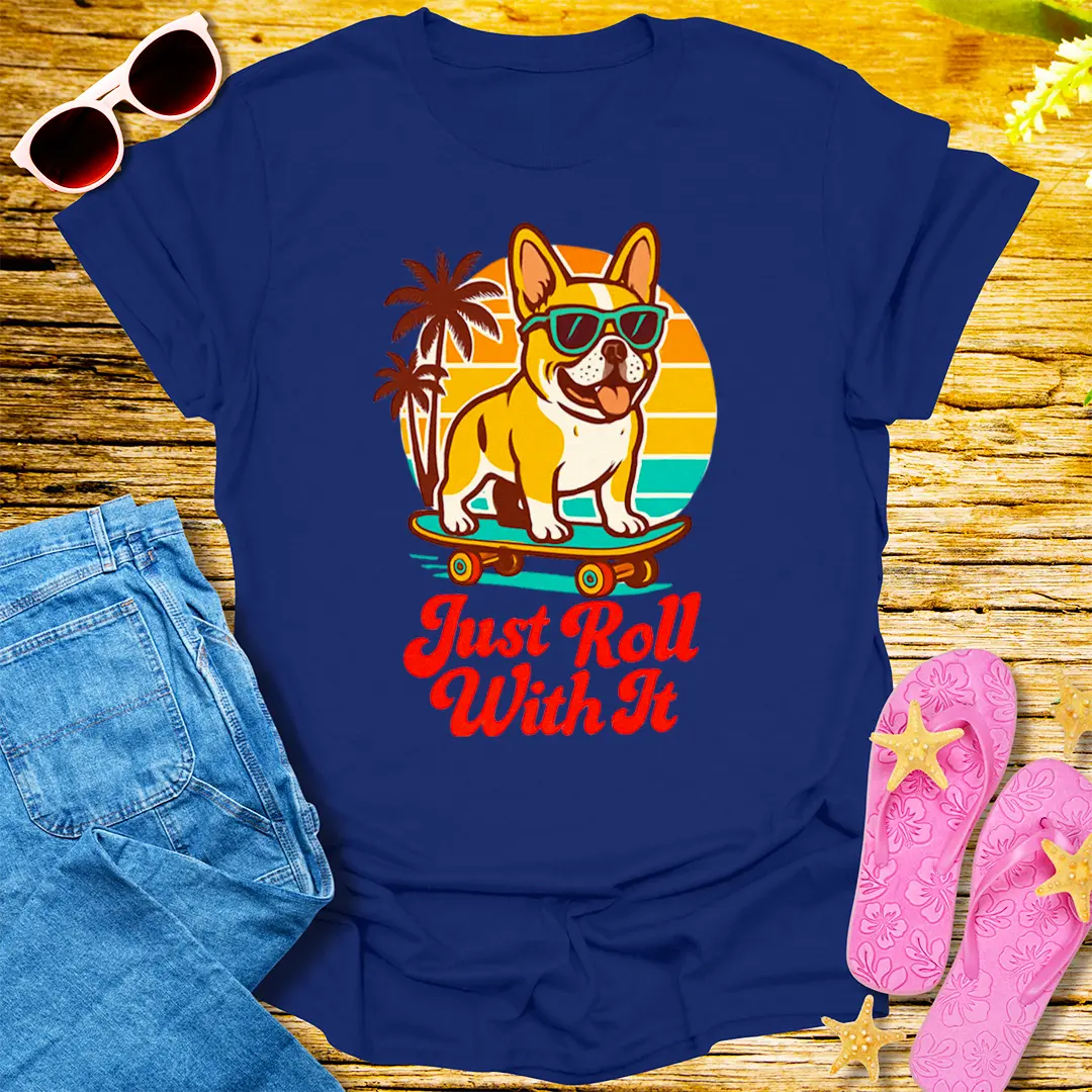 Just Roll With It T-Shirt - Navy
