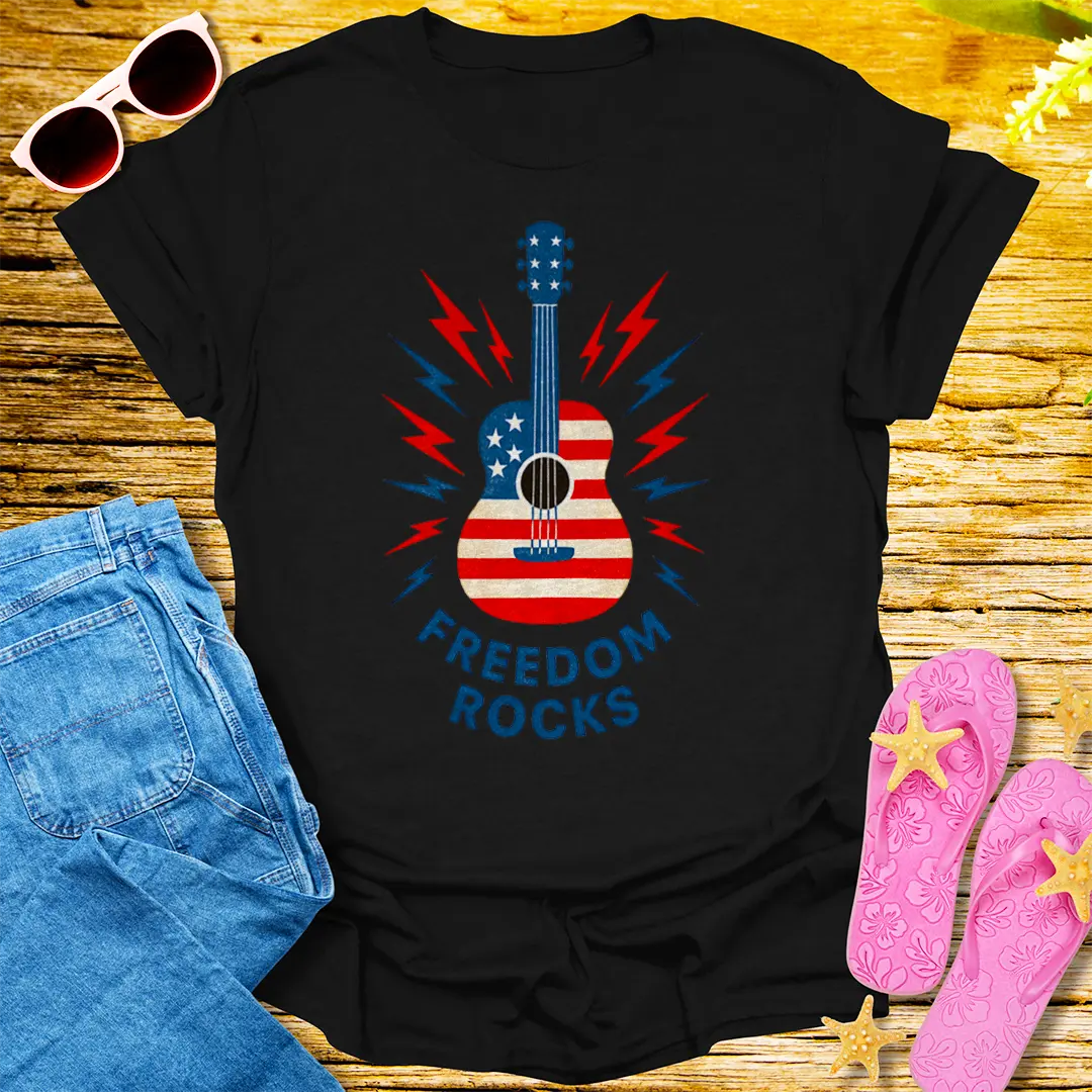 Freedom Rocks T-Shirt - Black