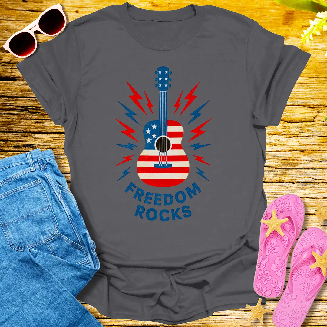 Freedom Rocks T-Shirt - Charcoal