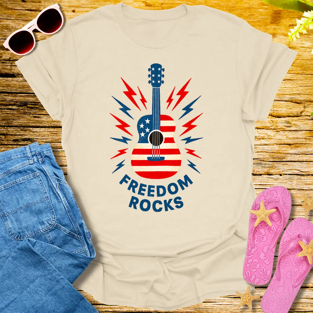 Freedom Rocks T-Shirt - Natural