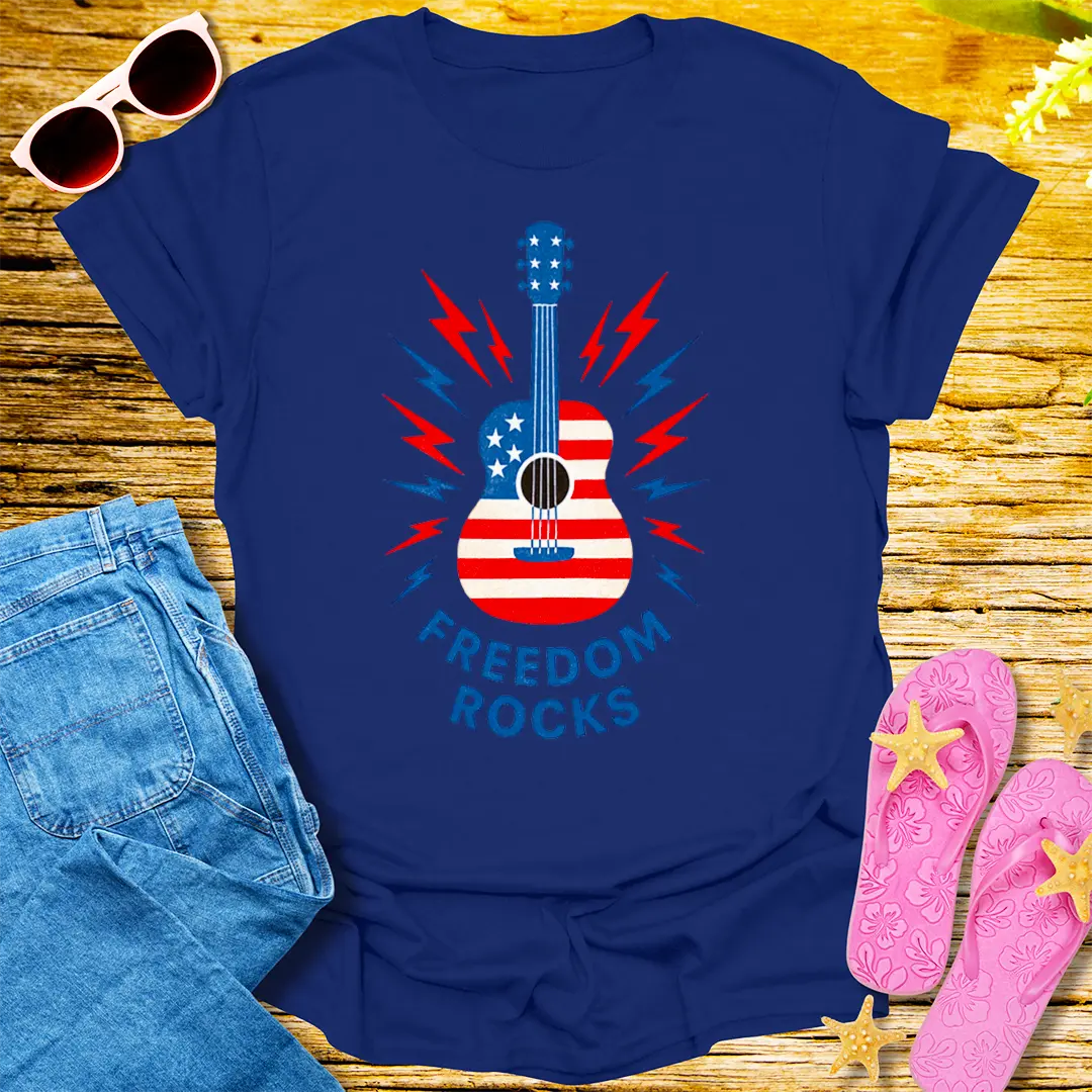 Freedom Rocks T-Shirt - Navy