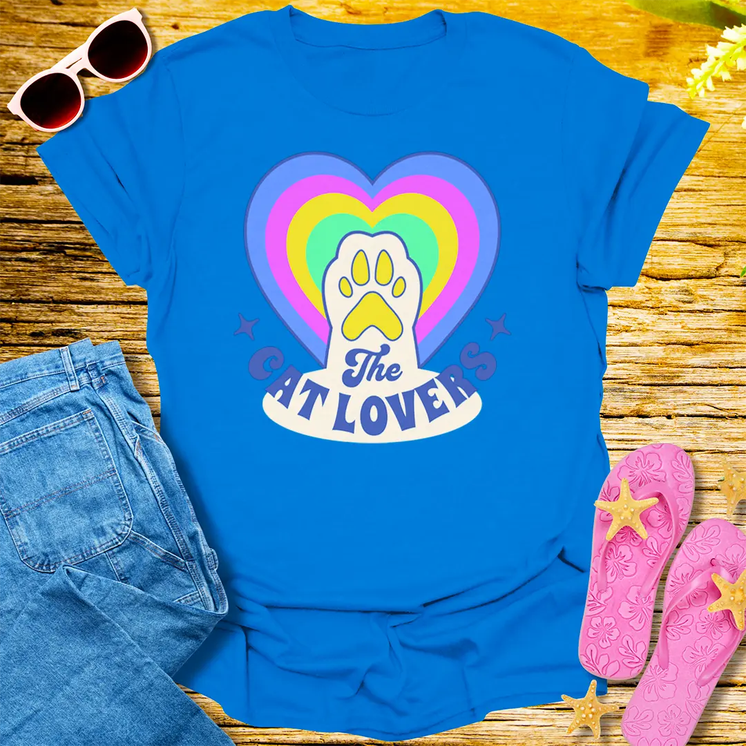 The Cat Lovers T-Shirt - Royal