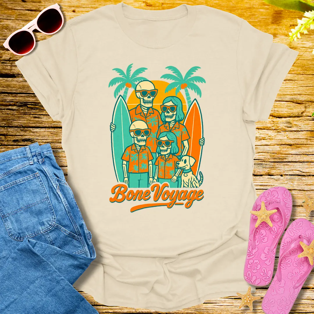 Bone Voyage T-Shirt - Natural