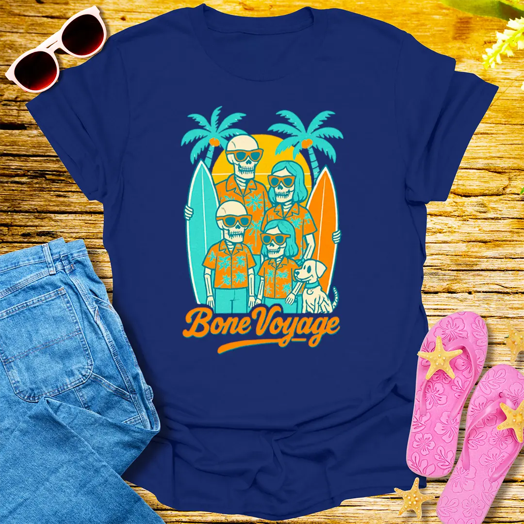 Bone Voyage T-Shirt - Navy