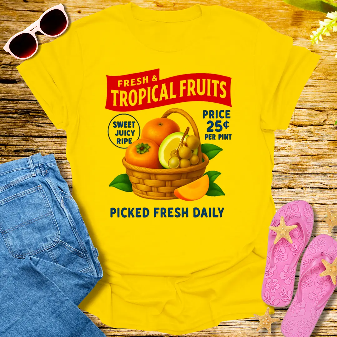 Tropical Fruit Market T-Shirt - Daisy