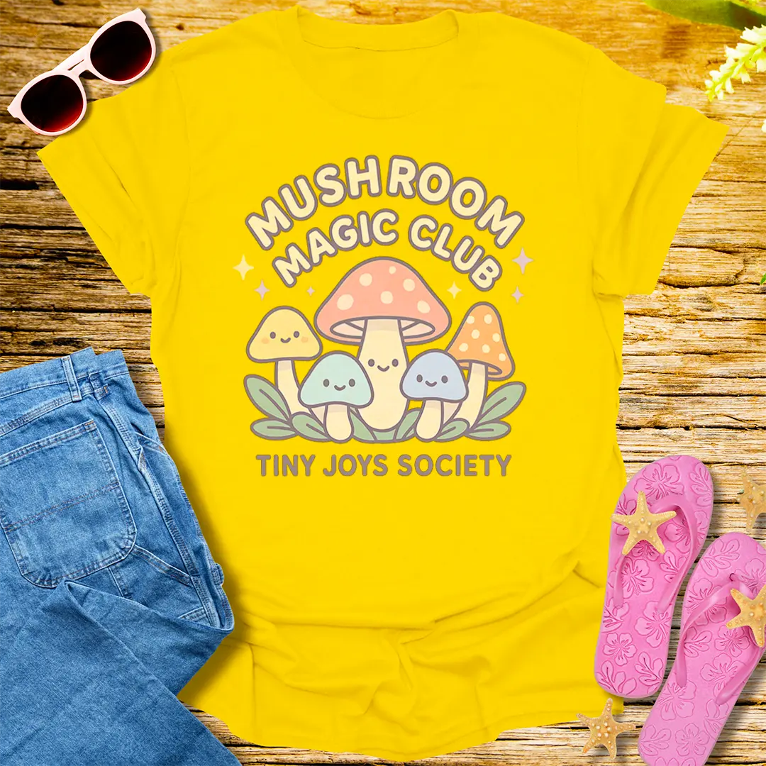 Mushroom Magic Club T-Shirt - Daisy