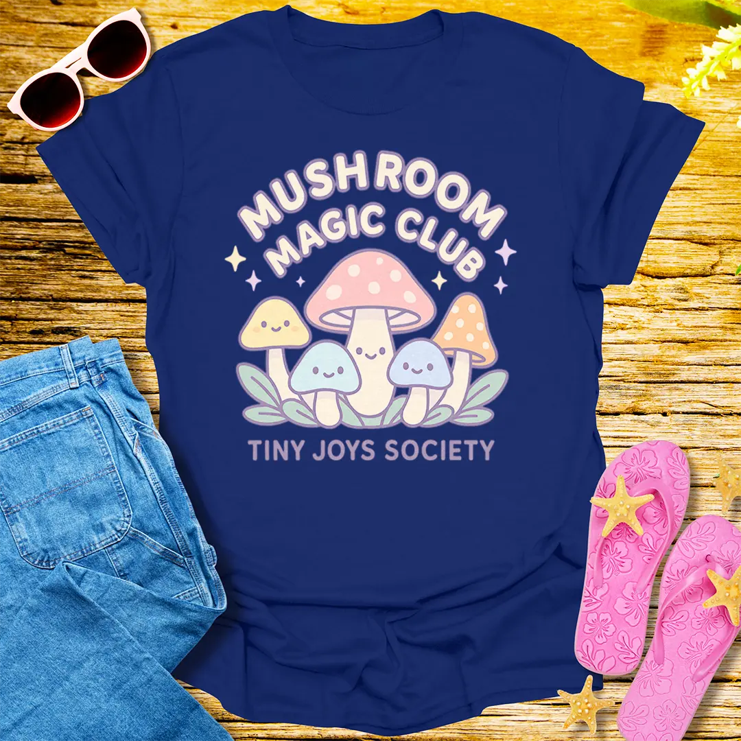 Mushroom Magic Club T-Shirt - Navy