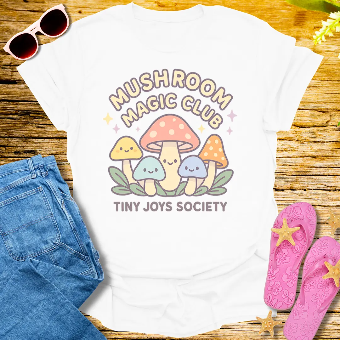 Mushroom Magic Club T-Shirt - White