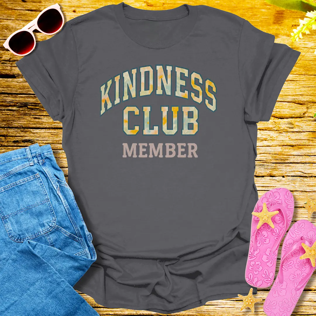 Kindness Club Member T-Shirt - Charcoal
