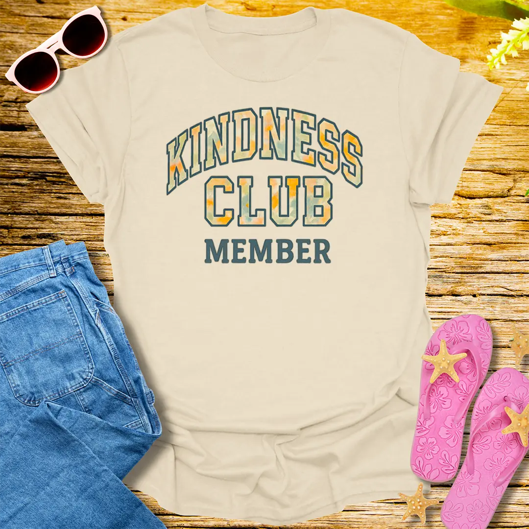 Kindness Club Member T-Shirt - Natural