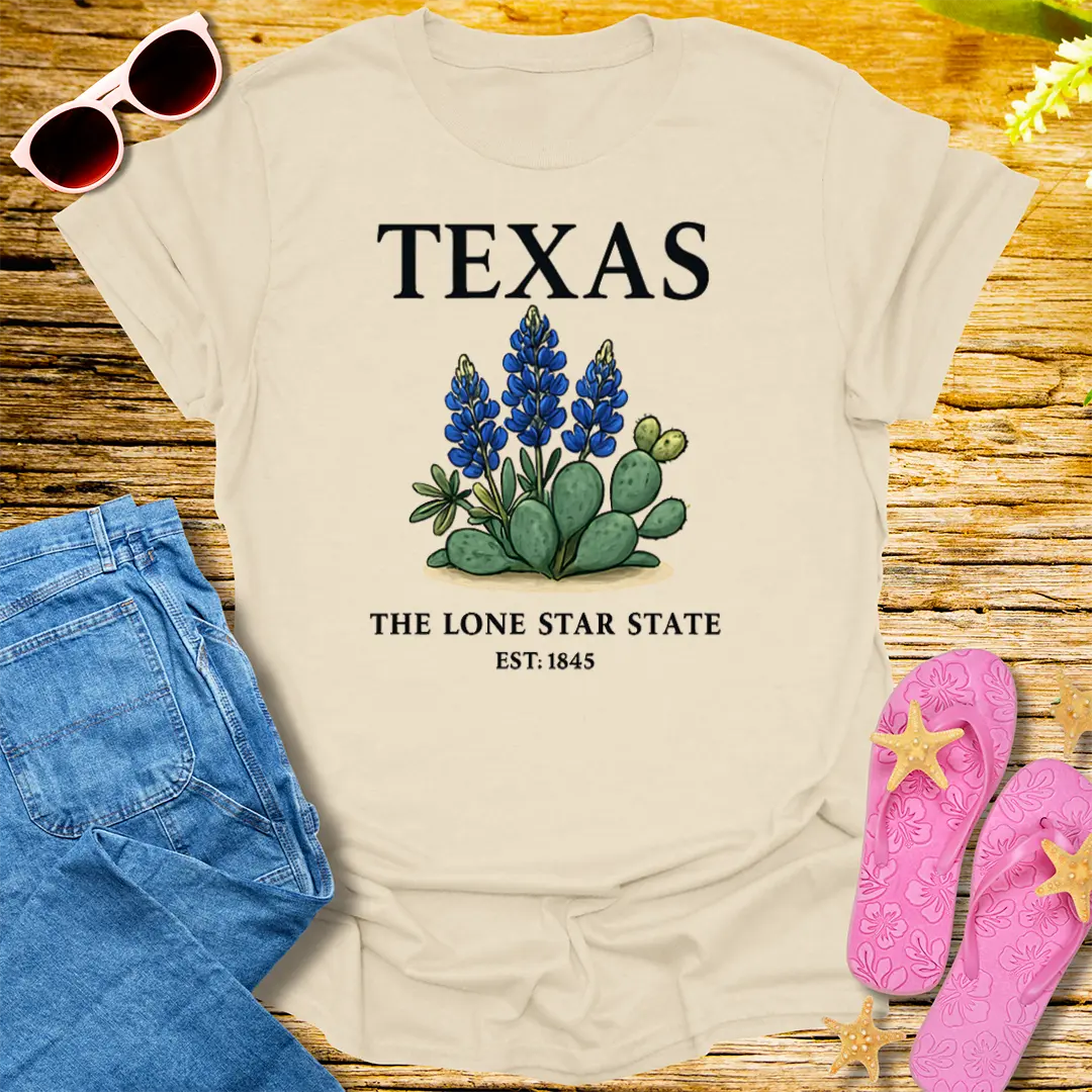 Texas Wildflower Pride T-Shirt - Natural