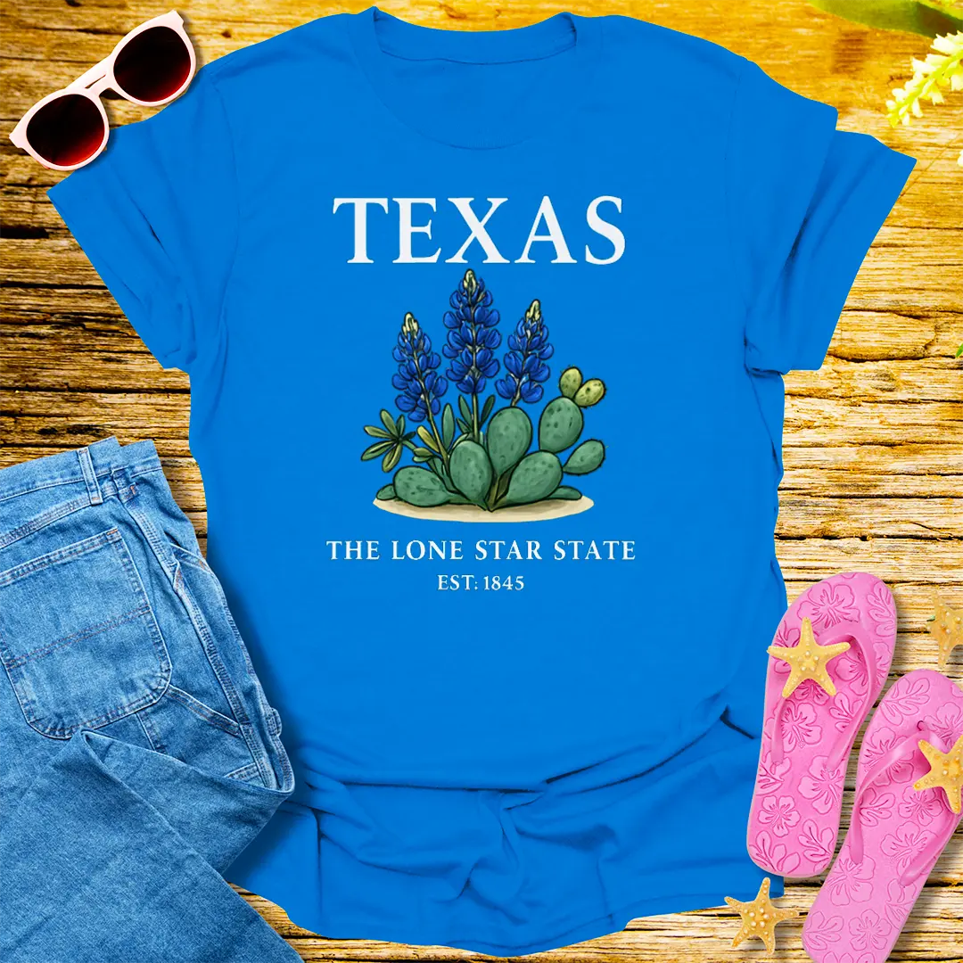 Texas Wildflower Pride T-Shirt - Royal