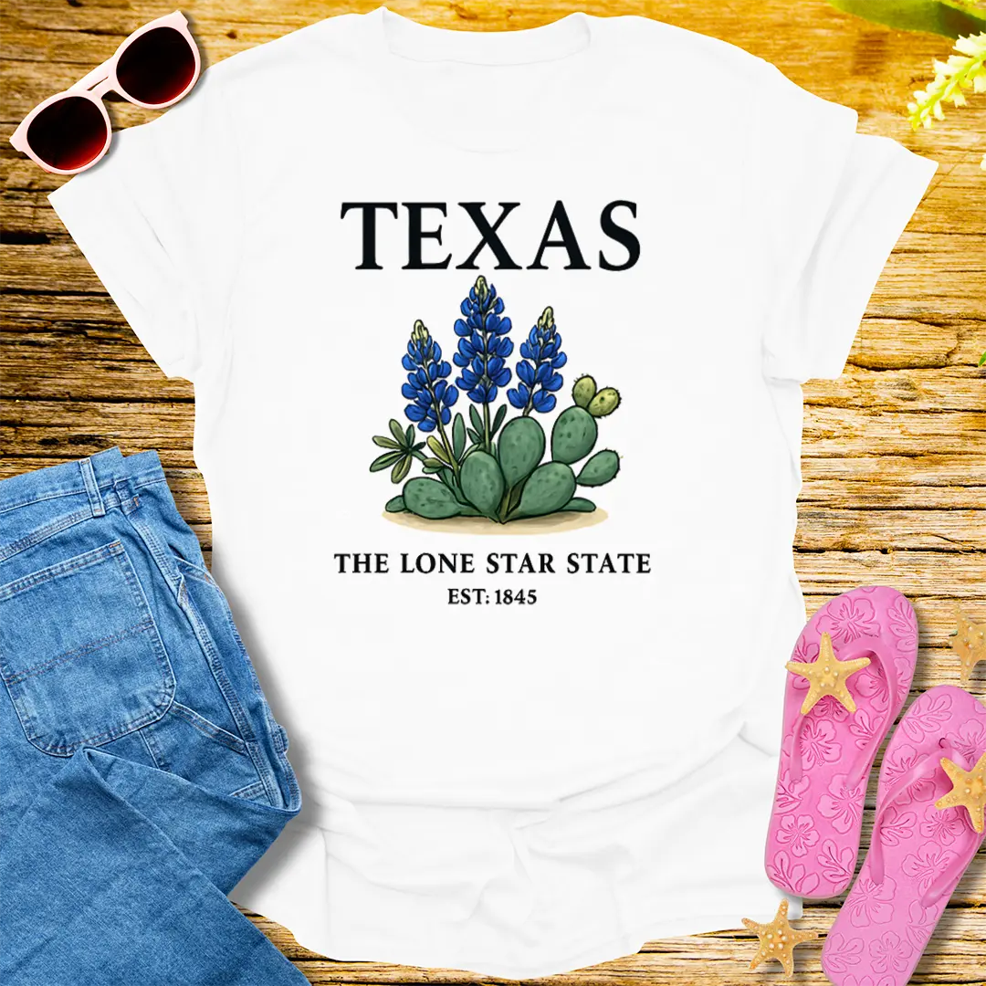 Texas Wildflower Pride T-Shirt - White