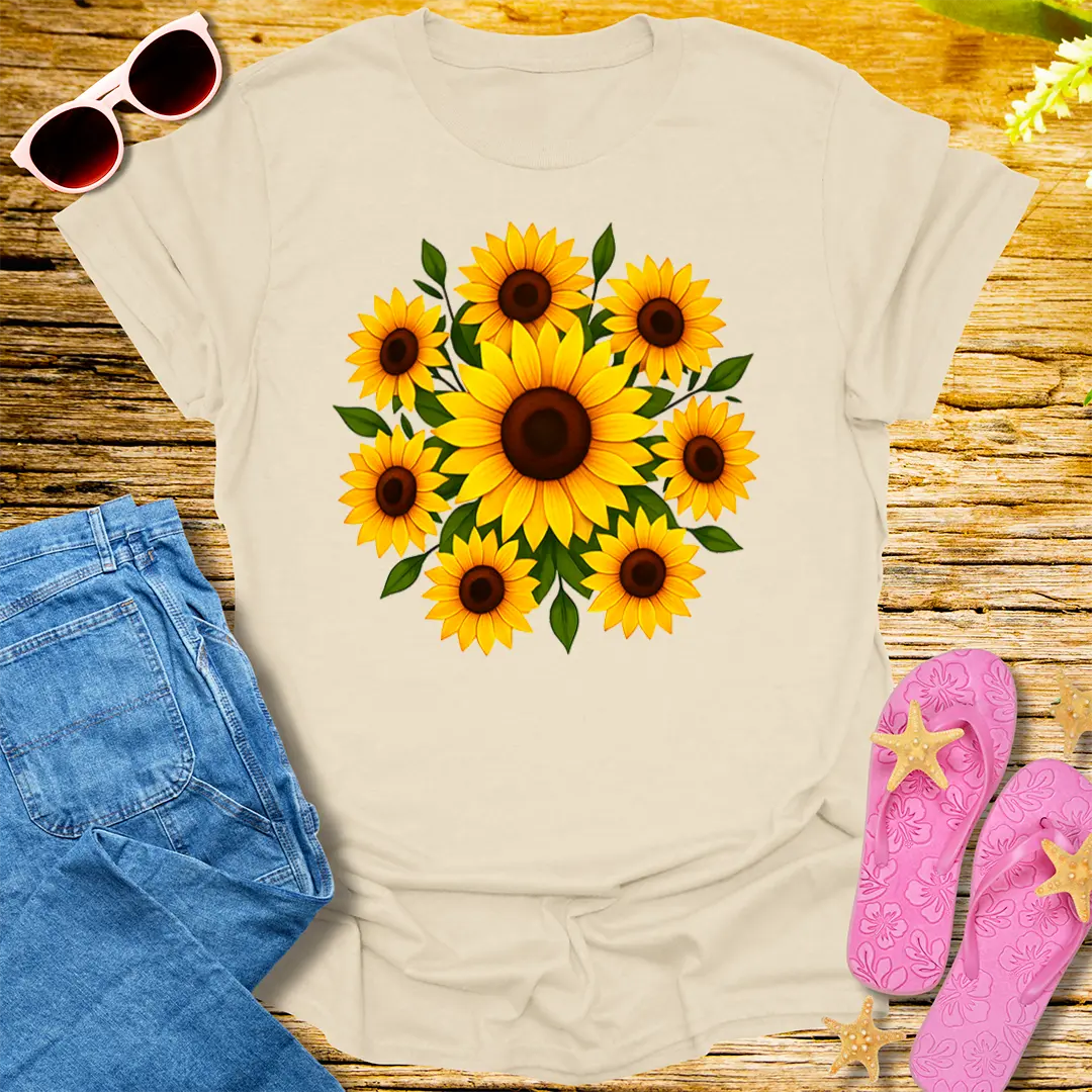 Sunny Blooms T-Shirt - Natural