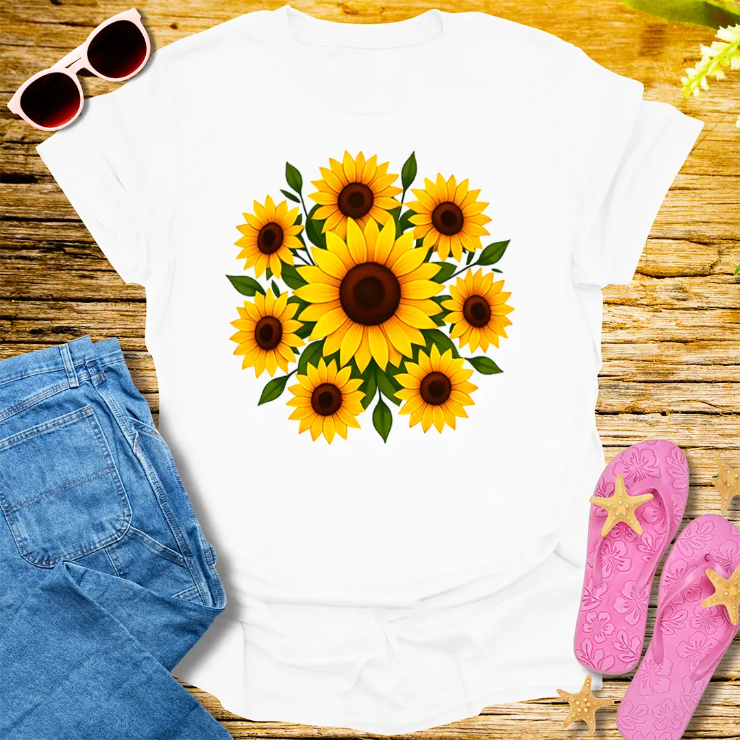 Sunny Blooms T-Shirt - White