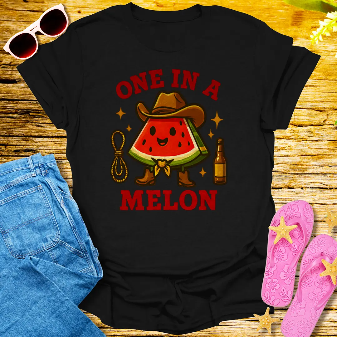 One in a Melon T-Shirt - Black