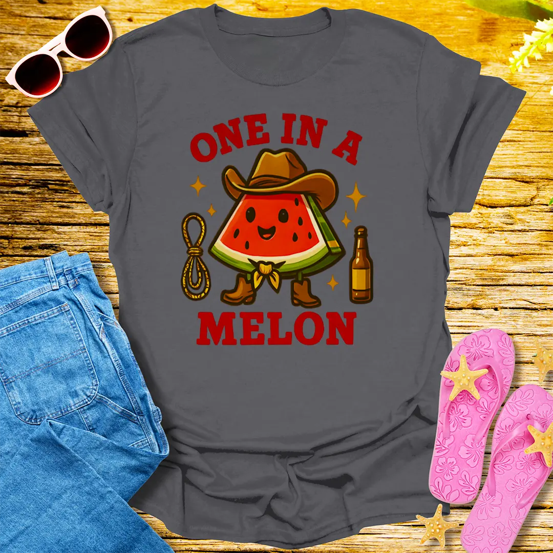 One in a Melon T-Shirt - Charcoal