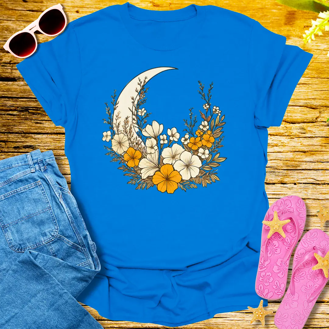 Lunar Bloom T-Shirt - Royal
