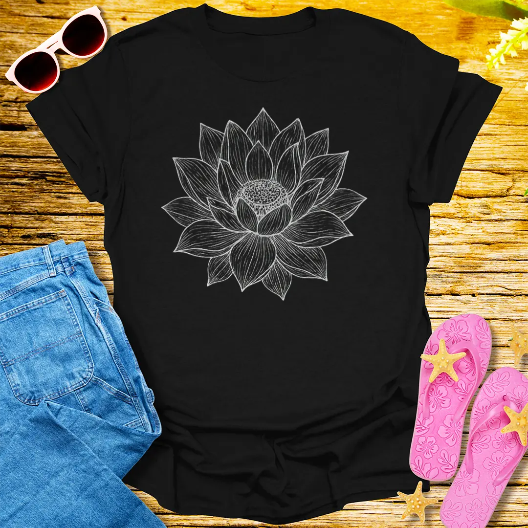 Sacred Bloom T-Shirt - Black