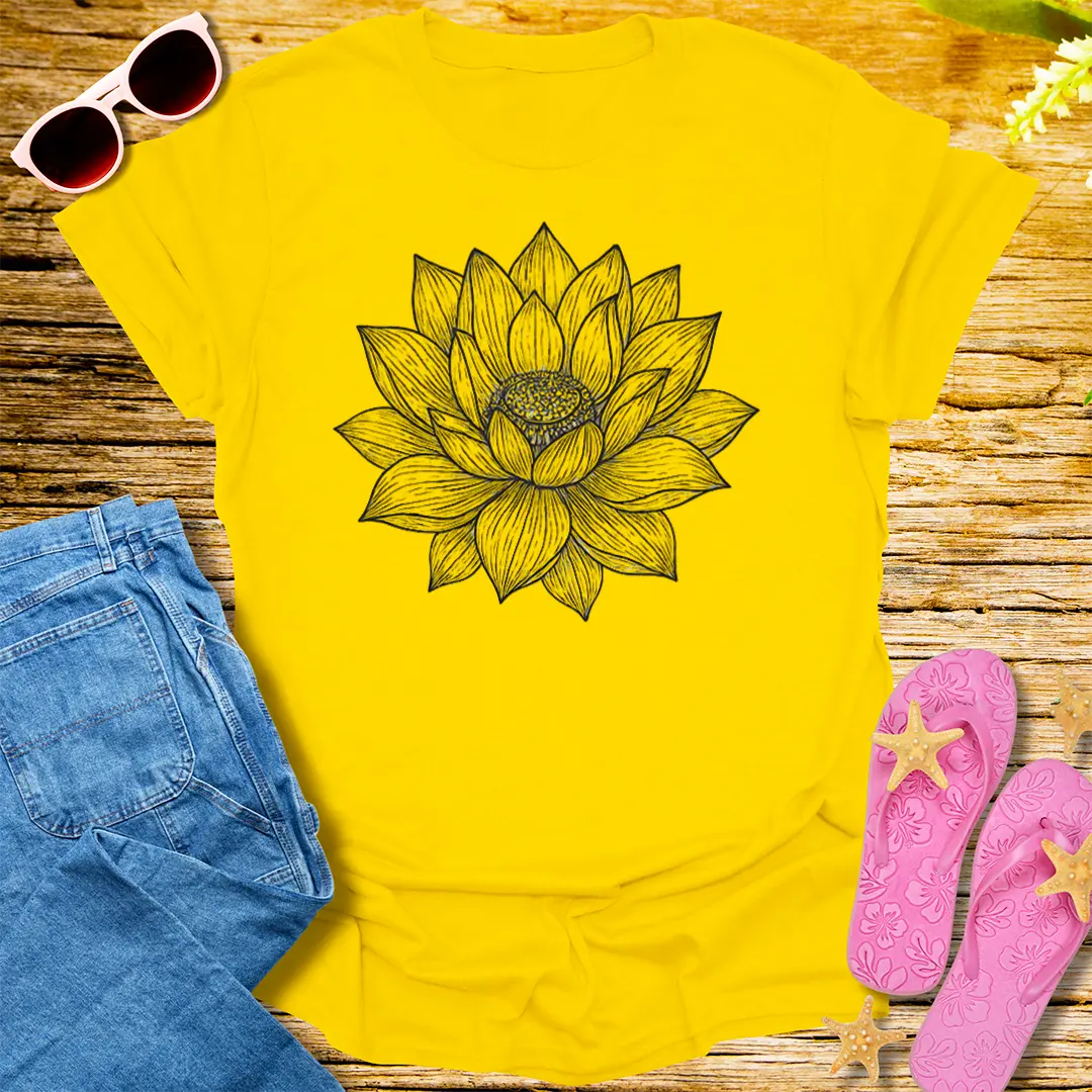 Sacred Bloom T-Shirt - Daisy