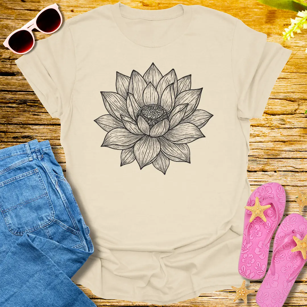 Sacred Bloom T-Shirt - Natural