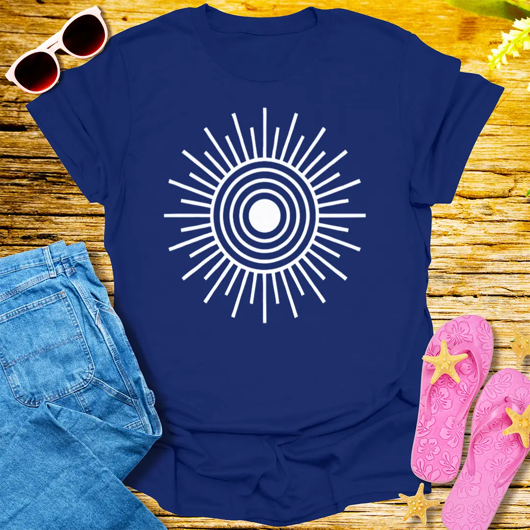 Celestial Radiance T-Shirt - Navy