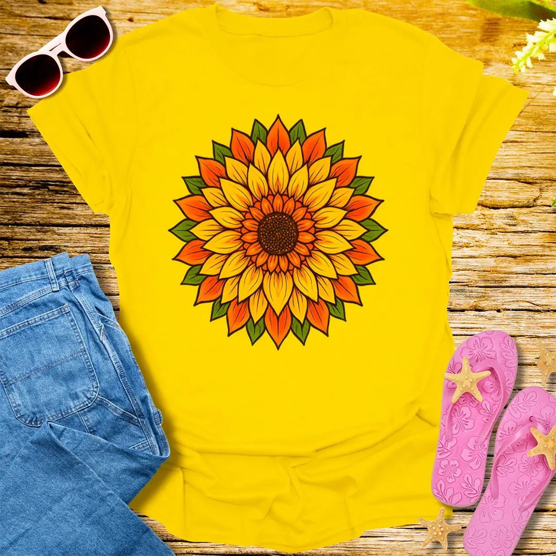Radiant Sunflower Bloom T-Shirt - Daisy