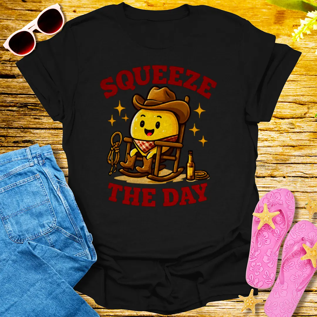 Squeeze the Day T-Shirt - Black