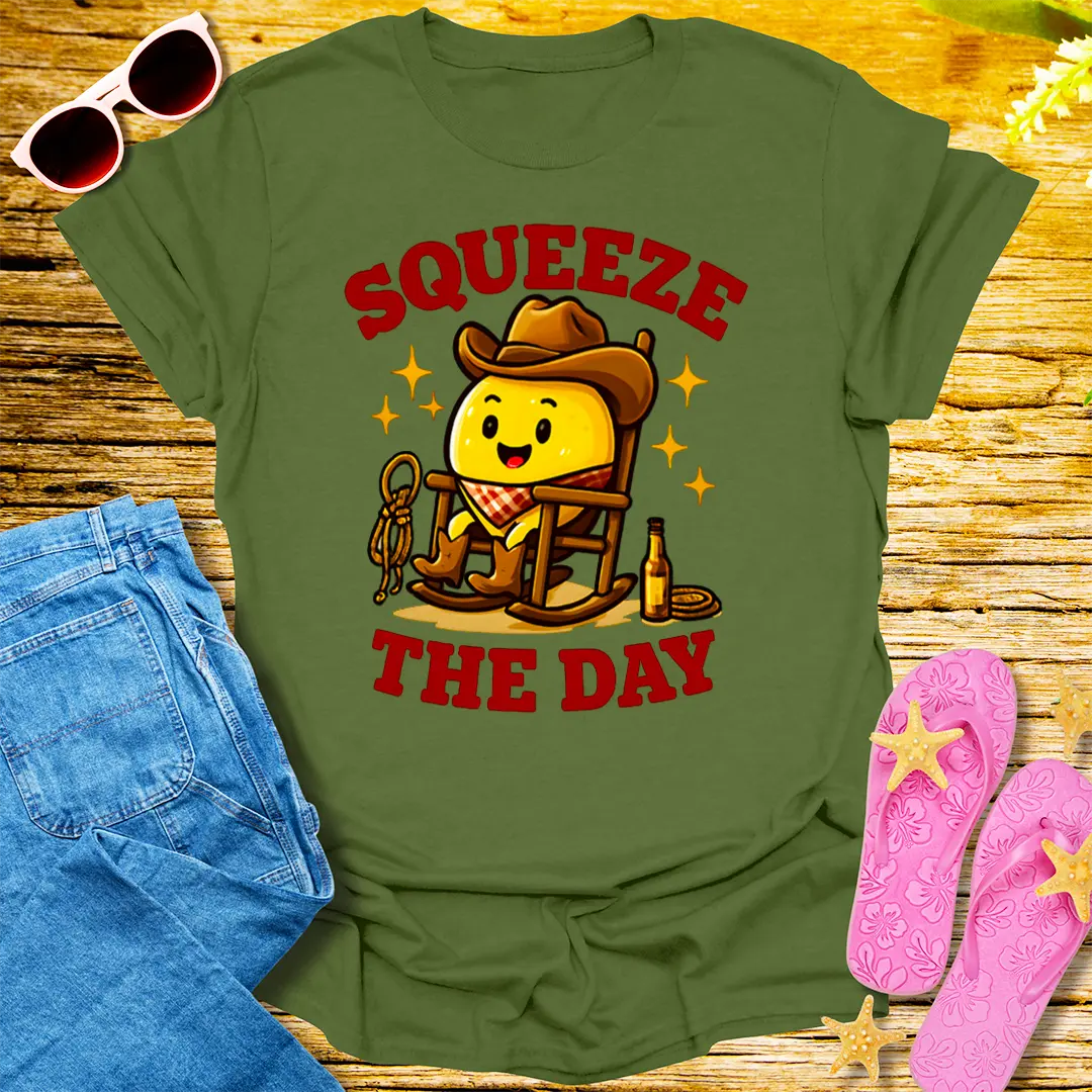 Squeeze the Day T-Shirt - Military Green