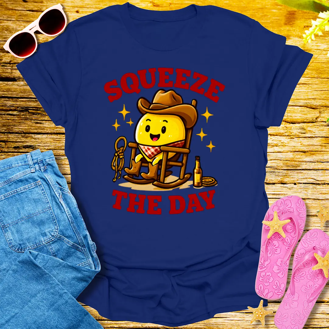 Squeeze the Day T-Shirt - Navy