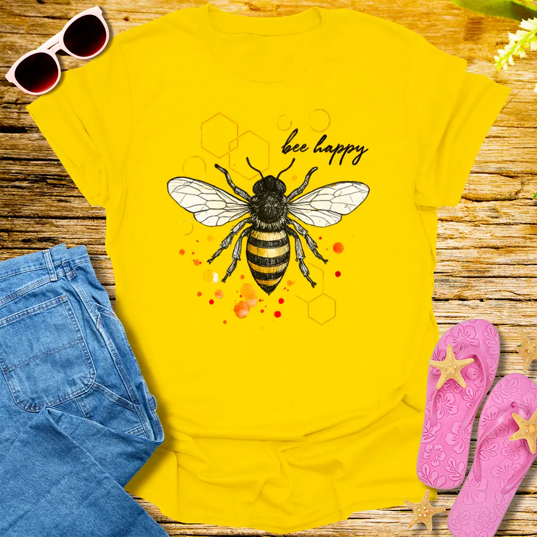 Bee Happy T-Shirt - Daisy